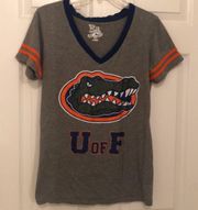 UNIVERSITY OF FLORIDA GATORS BEADED LOGO T-SHIRT