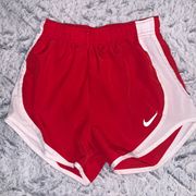 Red Nike dry fit soccer shorts size XS