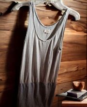 Lou & grey sleeveless T-shirt, dress size small gray and white horizontal stripe