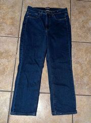 Express Cropped Straight Super High Rise Jeans Size 10