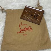 Christian Louboutin Kios Loubisky Spike Leather Card Holder