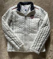 GENUINE MERCHANDISE Women’s Puffer Jacket Full Zip Twins Embroidered Sz M