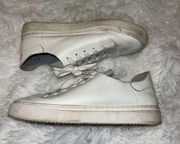 Sam Eddleman Leather Poppy Sneaker Size 6 White Shoe