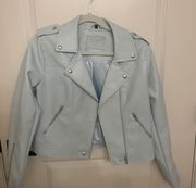 Blue Leather Jacket