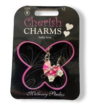 Cherish Charms PINK Baby Carriage Love Charm NEW