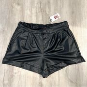 NWT Sincerely Jules Faux leather shorts!