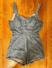 Denim Romper 