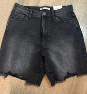 NWT Black Boyfriend Jean Shorts