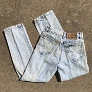 Lee Vintage 80s  Acid Wash Iconic Mom Jeans