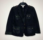 Diane Von Furstenburg black blazer jacket size 8