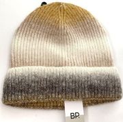 BP cream ombré beanie hat NWT