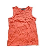 Rachel  Zoe Orange Sleeveless Blouse Tank Top Medium