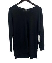 Jo & Co Black V Neck Sweater Lightweight Medium New