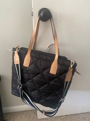 Black Puffer Tote