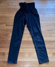 INDIGO BLUE Women’s Black Maternity Skinny Jeans Size L