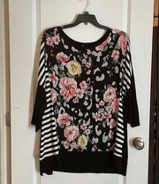 Honeyme Super cute floral top 3X