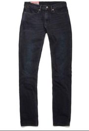 Acne Studios Melk Slim Fit Jeans in Blue Black Bla Konst Stockholm