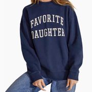 Favorite Daughter Collegiate Oversized Cotton Logo Sweatshirt