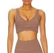 Varley Let's Move Kella Sports Brown Sport Bra Size S