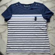 Karen Scott | Women's Striped Color Block T-Shirt