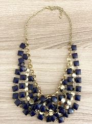 Layered Black and Gold Twist Necklace