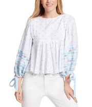 Ella Moss Waverly Puff Long-Sleeve Top M NWT