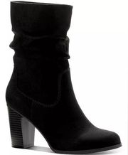 STYLE & CO Women’s Saraa Slouch Mid-Shaft Boots Black Microfiber Sz 5