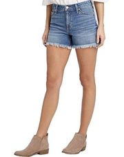 Universal Thread High Rise Shorties Cutoff Denim Shorts Medium Wash W30