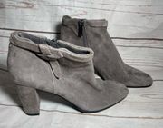 Bandolino • Booties • Gray • Zipper • 7 • Heeled Ankle Boots • Business Attire
