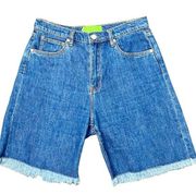 Free People Sandrine Rose x  Denim Bermuda Shorts