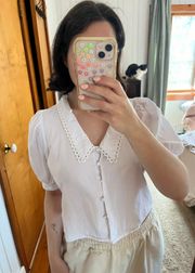 White Button Up Blouse