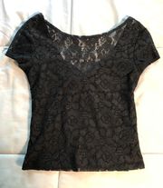 Black Lace Top