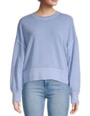 Rails Cotton Alice textured pale blue sweatshirt, size small, $20, B72