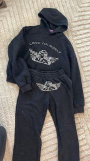 Diamond Sweatpants And Sweatshirt Set