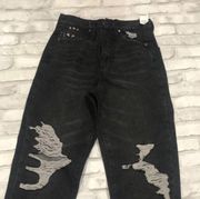 Rsq NWT black destroyed jeans