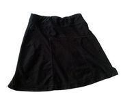 L.L.Bean Womens Size Small Black Stretch Athletic Athleisure Skirt