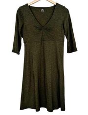 Horny Toad Rosalinda Green Tencel Organic Cotton Dress Sz M