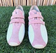 Paul Green Munchen Women's Pink & White Sneakers Walking Comfort Shoes Size 4