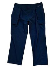 Eddie Bauer Cargo Pants Incline Utility Crop Hiking Activewear Black Women's 14