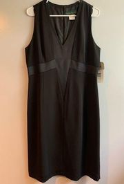 NWT Harve Benard Black Sleevless Sheath Dress Size 12