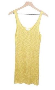 Lovers + Friends Buttercup Yellow Loose Knit Tank Dress Mini Dress Size Medium