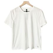 Vuori Feather Lightweight Cotton Tee White Relaxed Fit Size Small