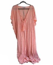 NWT Young Fabulous & Broke Eyelet Peach Maxi Dress