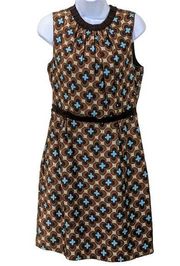 Milly NY sleeveless sheath dress 100% silk 10 size D223