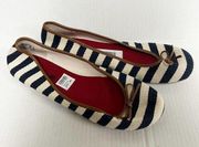 American Eagle Outfitters Striped Slipped On Boat Shoe Flats Size 11