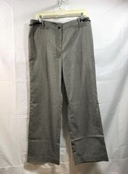 Stretch Womens Dress Pants Size 12 Pockets Small Chain Grey Black