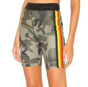 Pam & Gela Excel rainbow stripe biker shorts sz 0