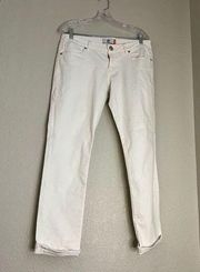 Cabi White Slim Boyfriend  Jeans Women’s Size 6 #6072