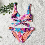 Seafolly Floral Bikini Set Sz 8