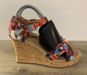 Toms Multicolor Wedges Size 10 With 4” Heel